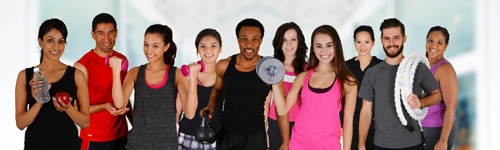 Group Fitness classe in the workplace 